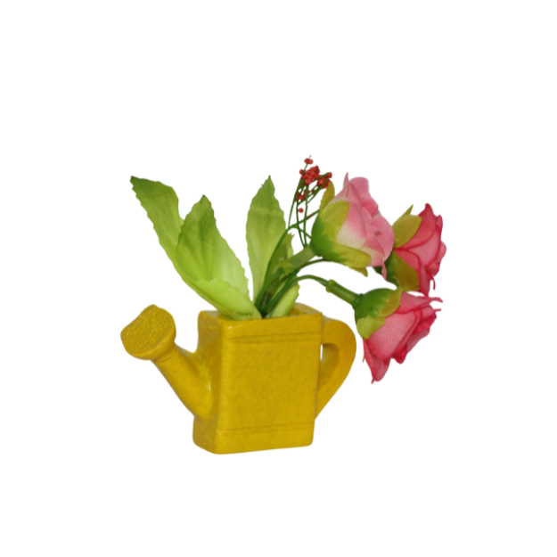 Magnet Fridge Pot Poly Resin (Yellow) side 2